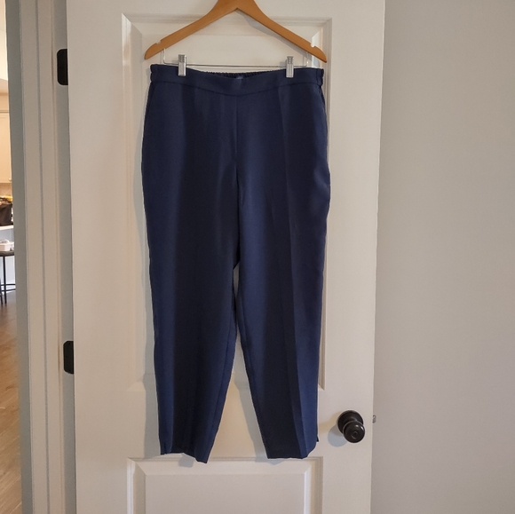 J. Crew Factory Jamie Pant Tapered Leg Pull-On Navy Blue - Picture 2 of 15